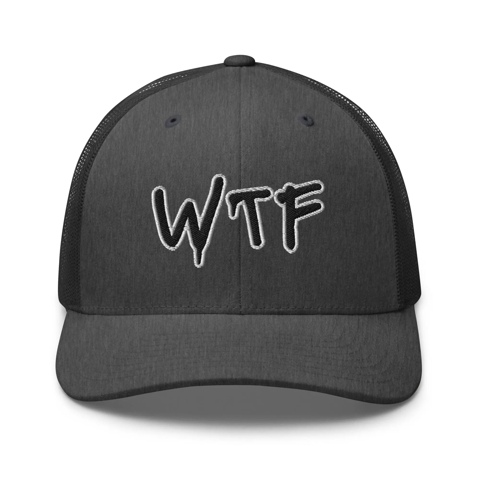 Hats Dark-Heather-Gray Snapback Custom Trucker Hats Cool & Funny WTF NSFW Cap for Men & Women Infidel Collective
