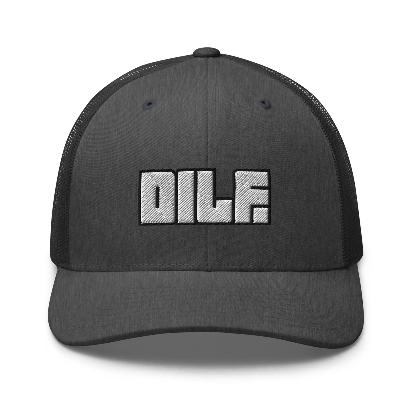 Hats Dark-Heather-Gray Snapback Custom Trucker Hats DILF Block Cap – NSFW 2A for Men & Women Infidel Collective