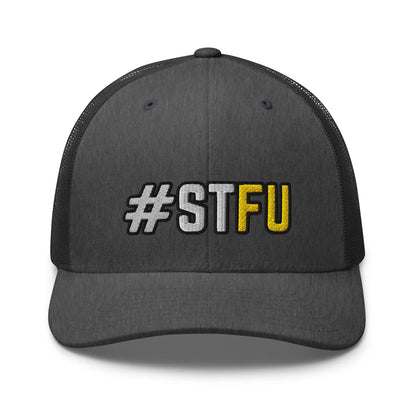 Hats Dark-Heather-Gray Snapback Custom Trucker Hats Funny STFU NSFW Cap for Men & Women Infidel Collective