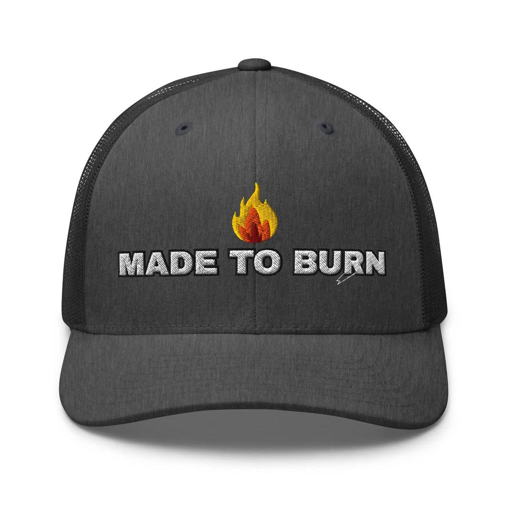 Hats Dark-Heather-Gray Snapback Custom Trucker Hats MADE TO BURN Badass Cap for Men & Women Infidel Collective