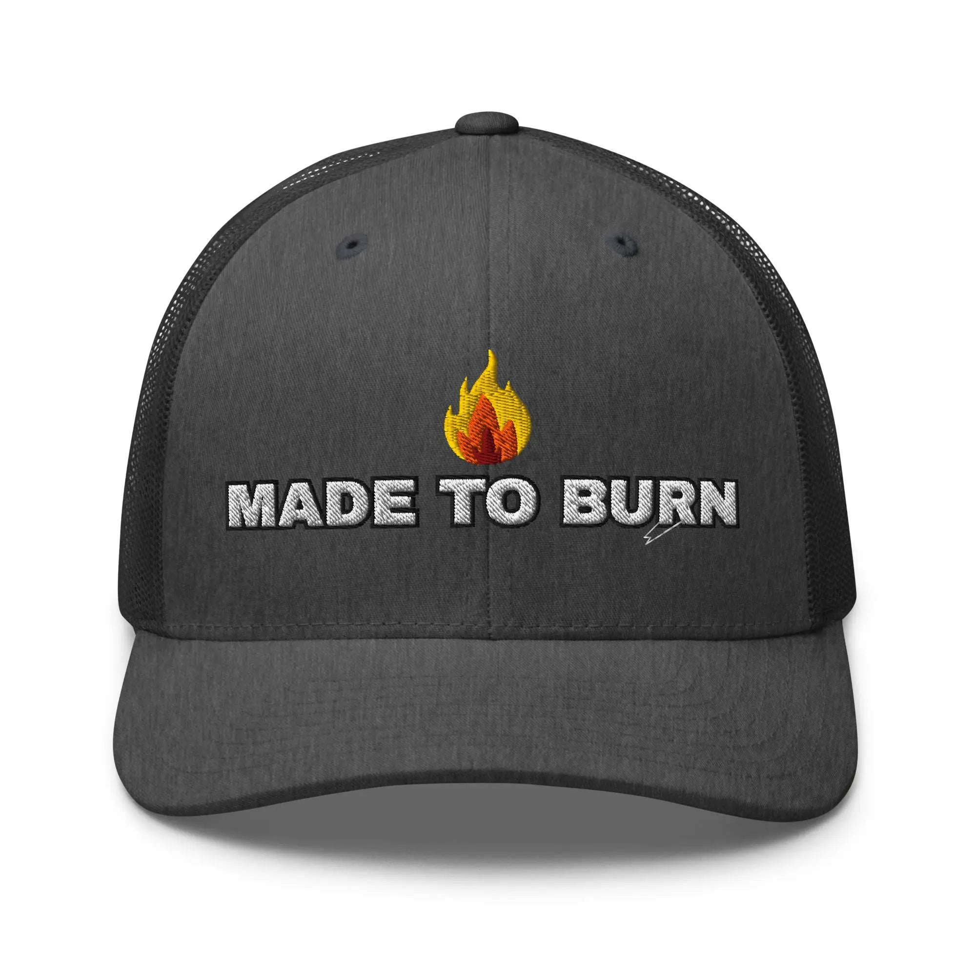 Hats Dark-Heather-Gray Snapback Custom Trucker Hats MADE TO BURN Badass Cap for Men & Women Infidel Collective