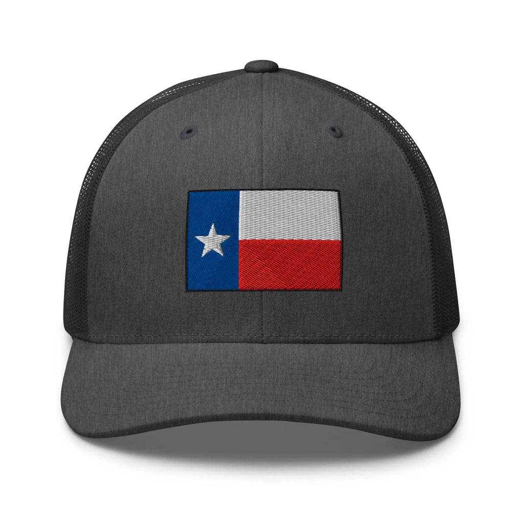 Hats Dark-Heather-Gray Snapback Custom Trucker Hats Texas Flag Lone Star Cap for Men & Women Infidel Collective