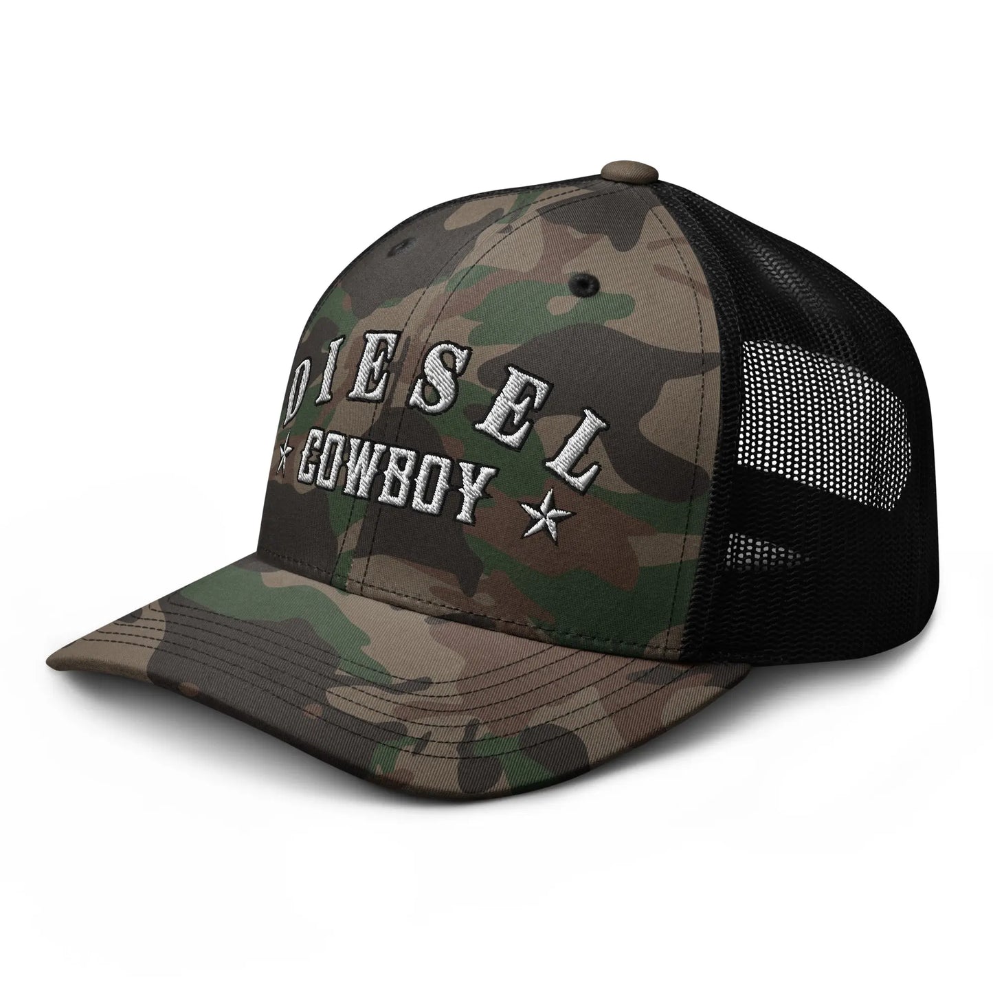 Hats  Diesel Cowboy Hat – Camo Snapback for Truckers & Western Road Dogs Infidel Collective