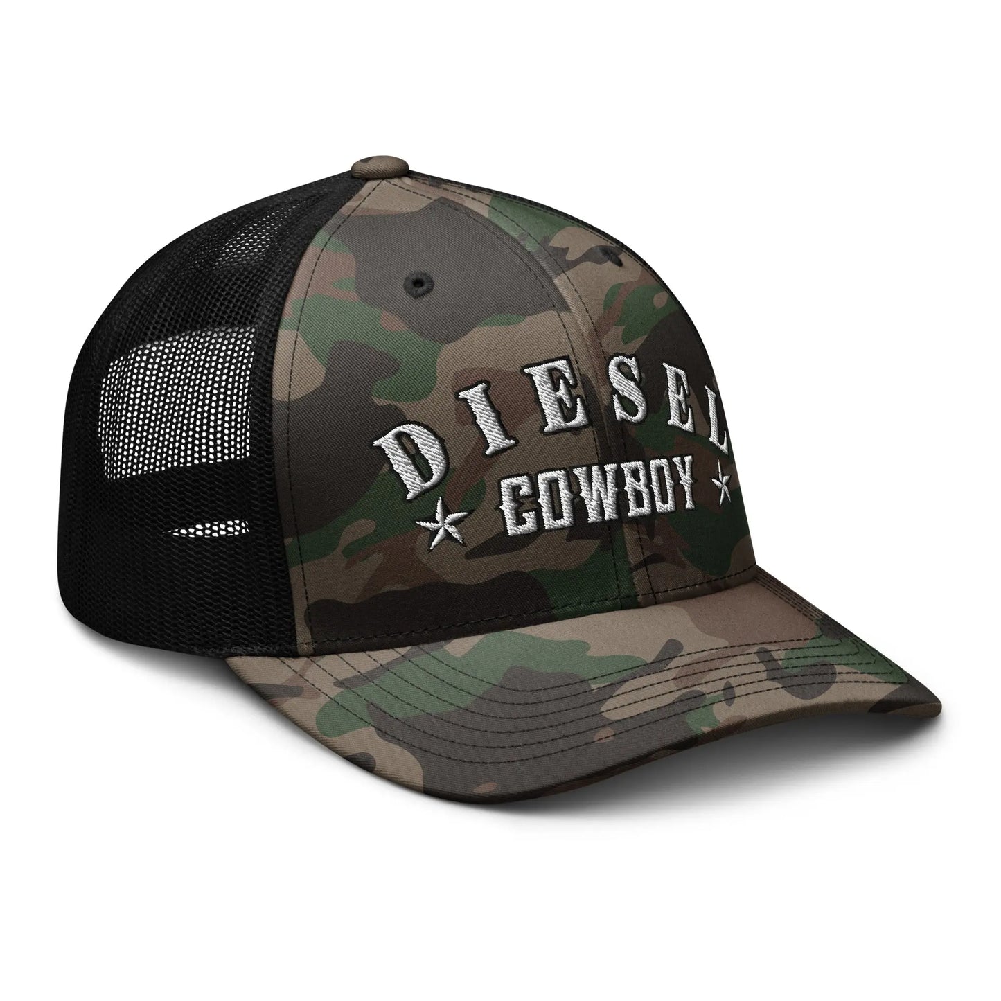 Hats  Diesel Cowboy Hat – Camo Snapback for Truckers & Western Road Dogs Infidel Collective