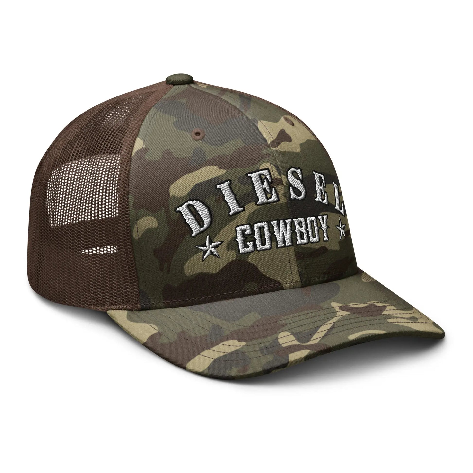 Hats  Diesel Cowboy Hat – Camo Snapback for Truckers & Western Road Dogs Infidel Collective