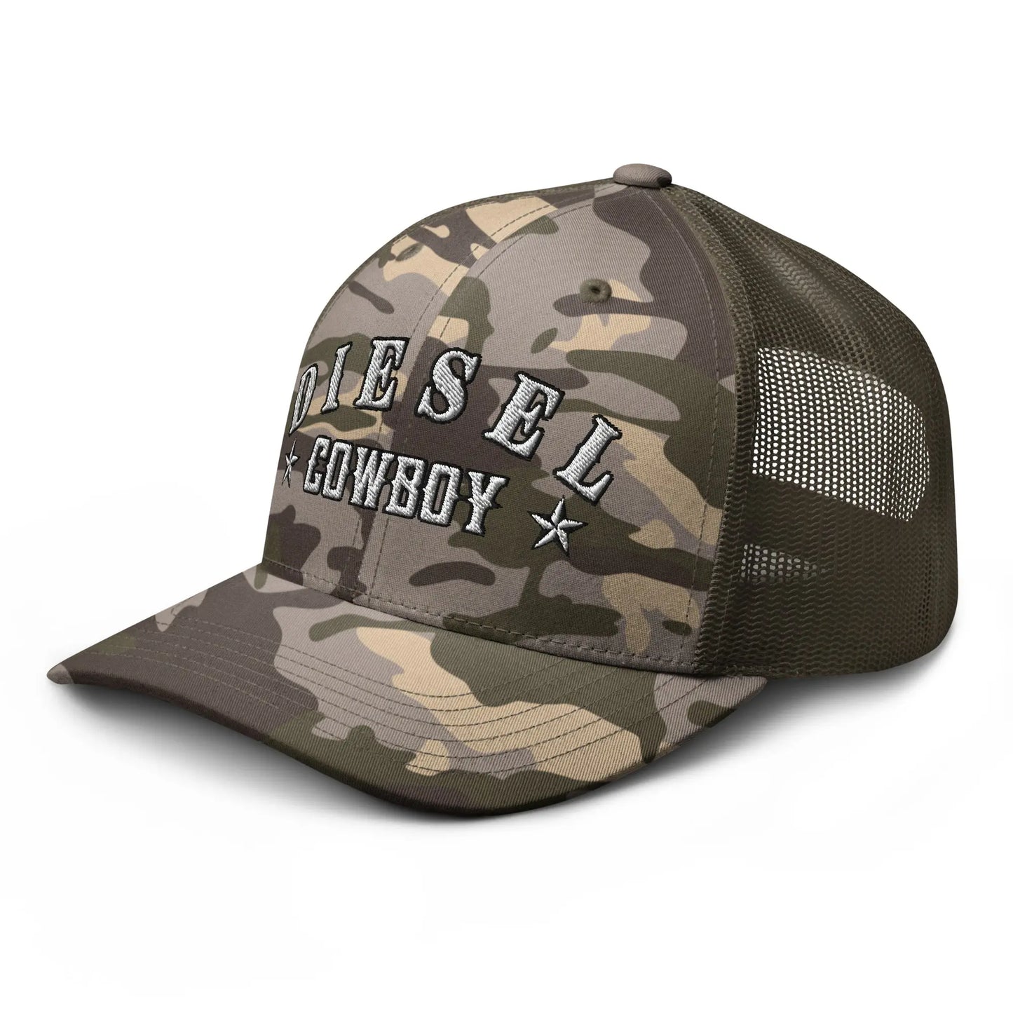 Hats  Diesel Cowboy Hat – Camo Snapback for Truckers & Western Road Dogs Infidel Collective