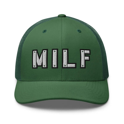 Hats Evergreen Snapback Custom Trucker Hats MILF Stencil Cap for Sexy Women Who Own It Infidel Collective
