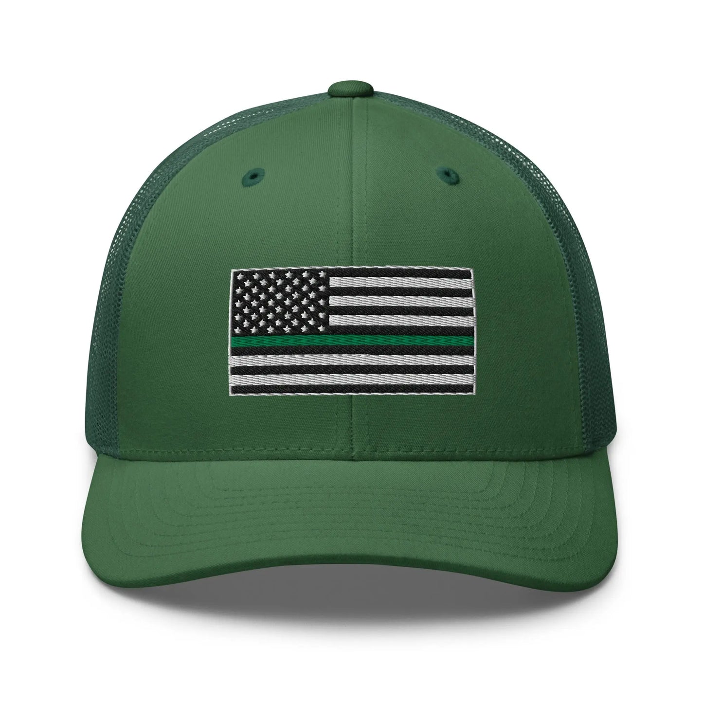 Hats Evergreen Snapback Custom Trucker Hats Thin Green Line Flag for Men & Women Infidel Collective
