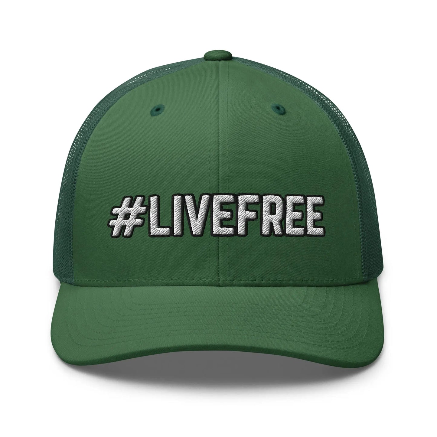 Hats Evergreen Snapback Custom Trucker Hats #LIVEFREE Patriotic Cap for Men & Women Infidel Collective