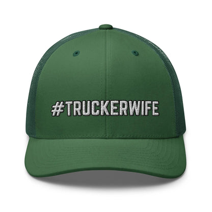 Hats Evergreen Snapback Custom Trucker Hats #TRUCKERWIFE CAP – CDL Cap for Trucker's Wife Infidel Collective