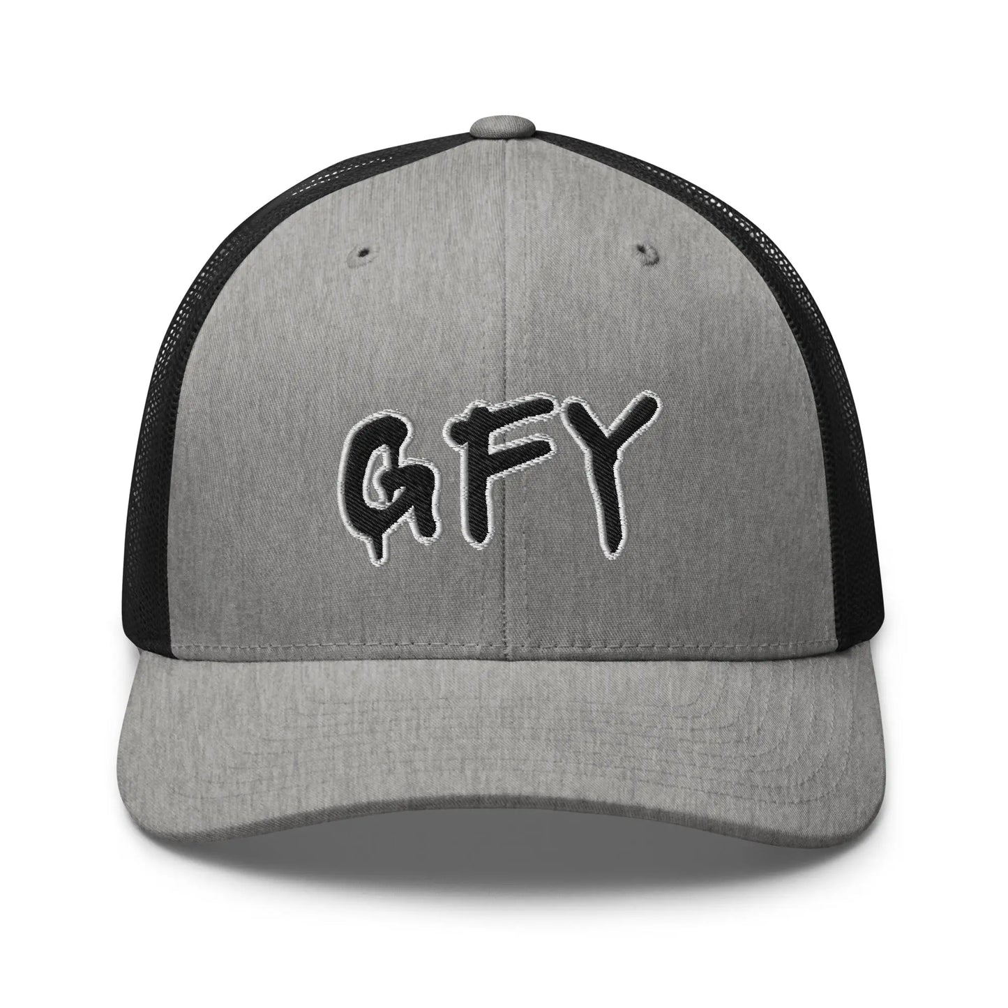 Hats Heather-Black Snapback Custom Trucker Hat Inappropriate NSFW GFY Cap for Men & Women Infidel Collective