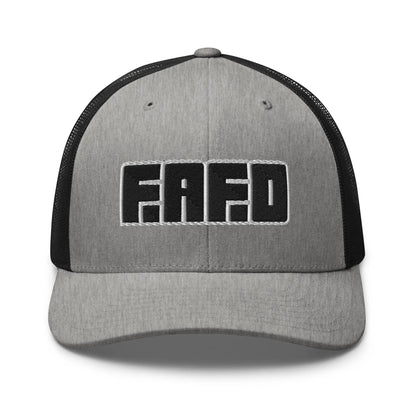 Hats Heather-Black Snapback Custom Trucker Hats Badass FAFO Grand Games NSFW Caps for Men & Women Infidel Collective