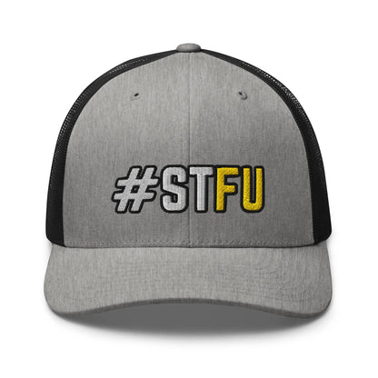 Hats Heather-Black Snapback Custom Trucker Hats Funny STFU NSFW Cap for Men & Women Infidel Collective