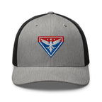 Hats Heather-Black Snapback Custom Trucker Hats Liberty Eagle Badge Cool Patriotic Cap Infidel Collective