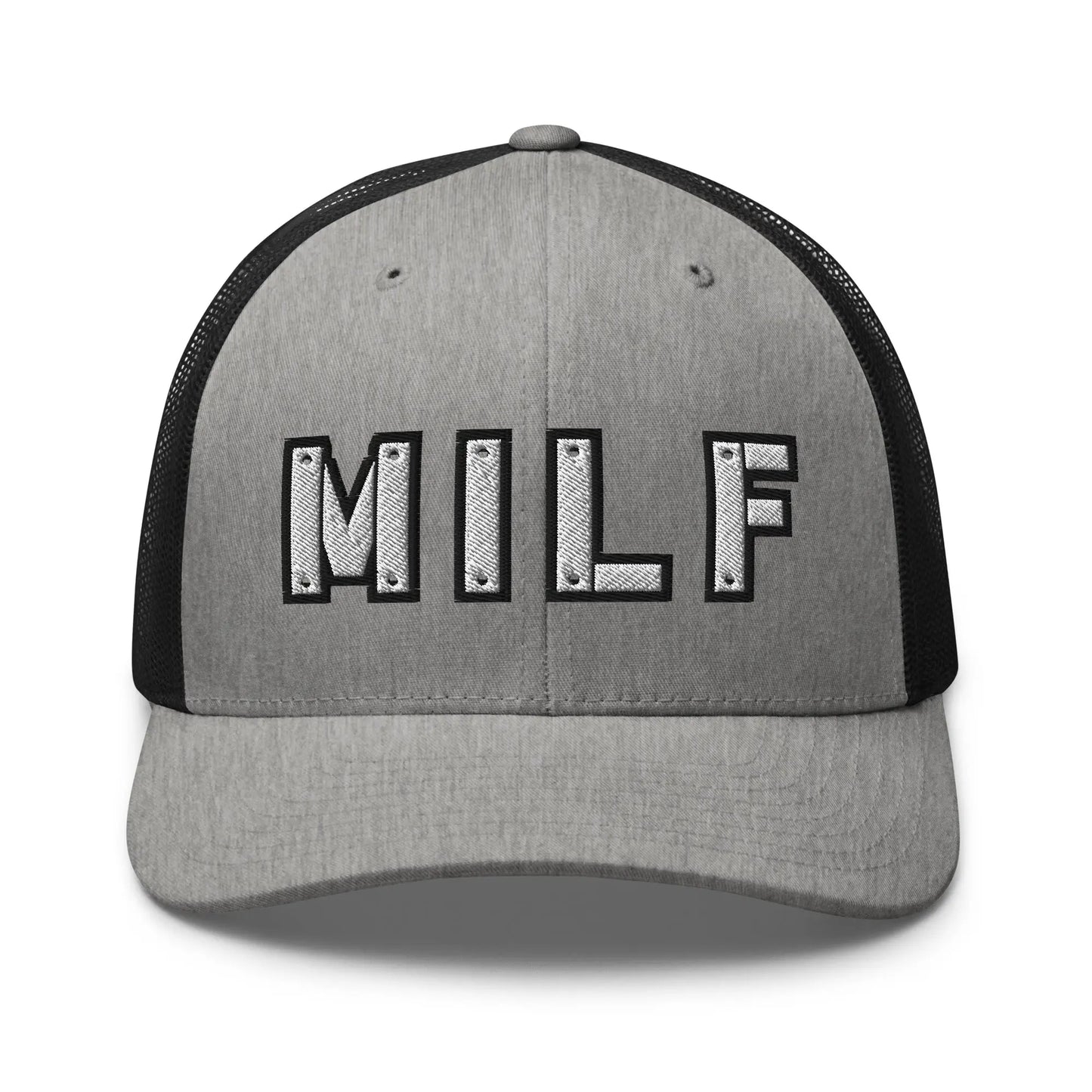 Hats Heather-Black Snapback Custom Trucker Hats MILF Stencil Cap for Sexy Women Who Own It Infidel Collective