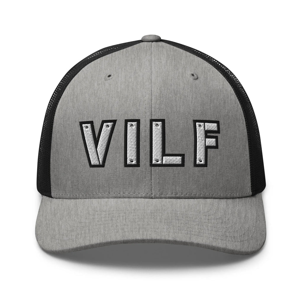 Hats Heather-Black Snapback Custom Trucker Hats NSFW VILF Funny Cap for Veteran's Infidel Collective