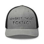 Hats Heather-Black Snapback Custom Trucker Hats NSFW Whiskey Tango Foxtrot Cap for Men & Women Infidel Collective