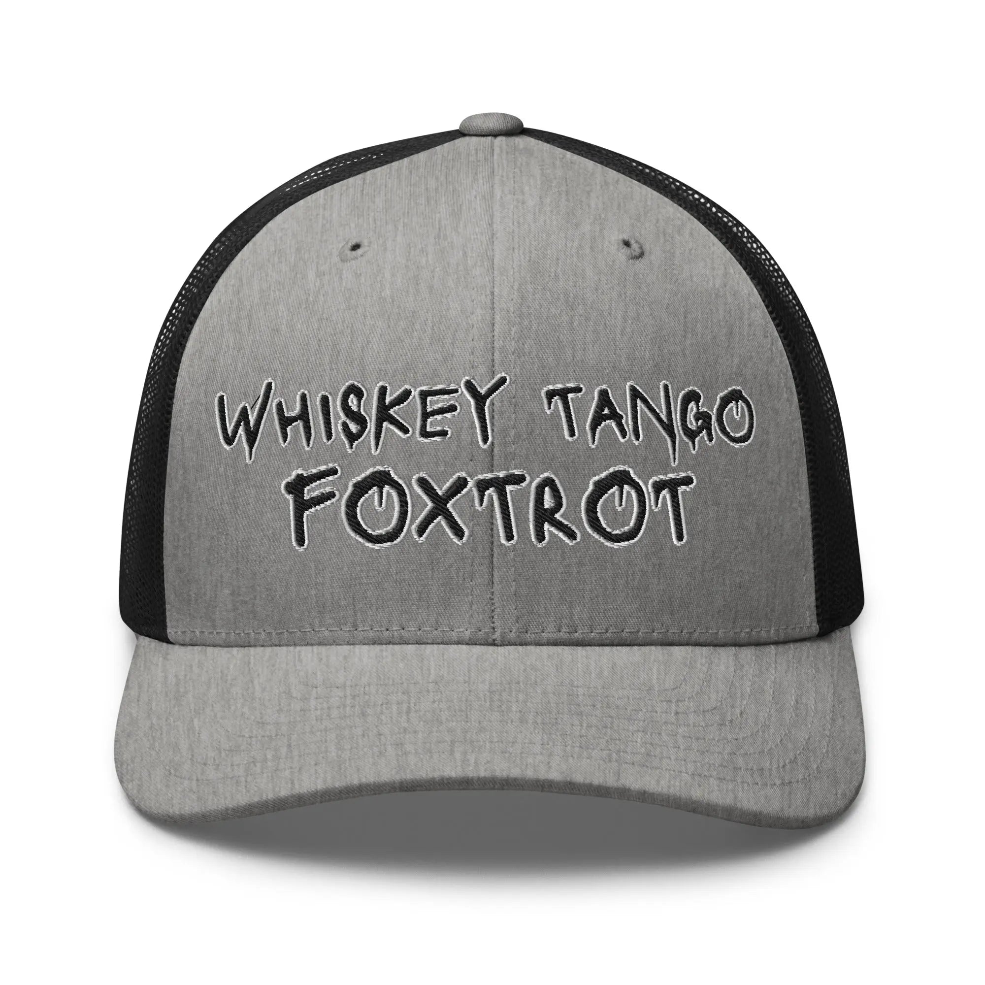 Hats Heather-Black Snapback Custom Trucker Hats NSFW Whiskey Tango Foxtrot Cap for Men & Women Infidel Collective