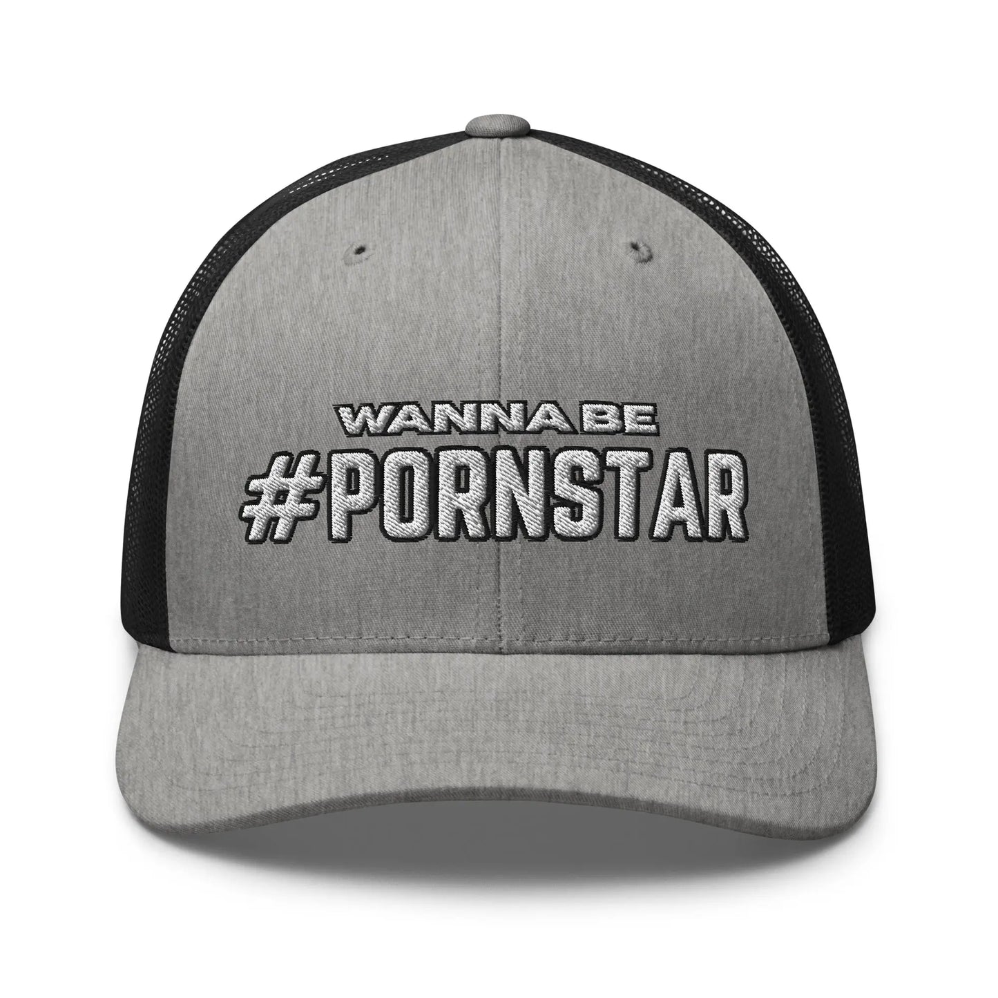 Hats Heather-Black Snapback Custom Trucker Hats NSFW #PORNSTAR Wanna Be for Men & Women Infidel Collective