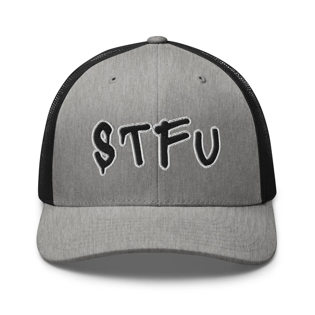 Hats Heather-Black Snapback Custom Trucker Hats STFU NSFW Cap for Men & Women Infidel Collective