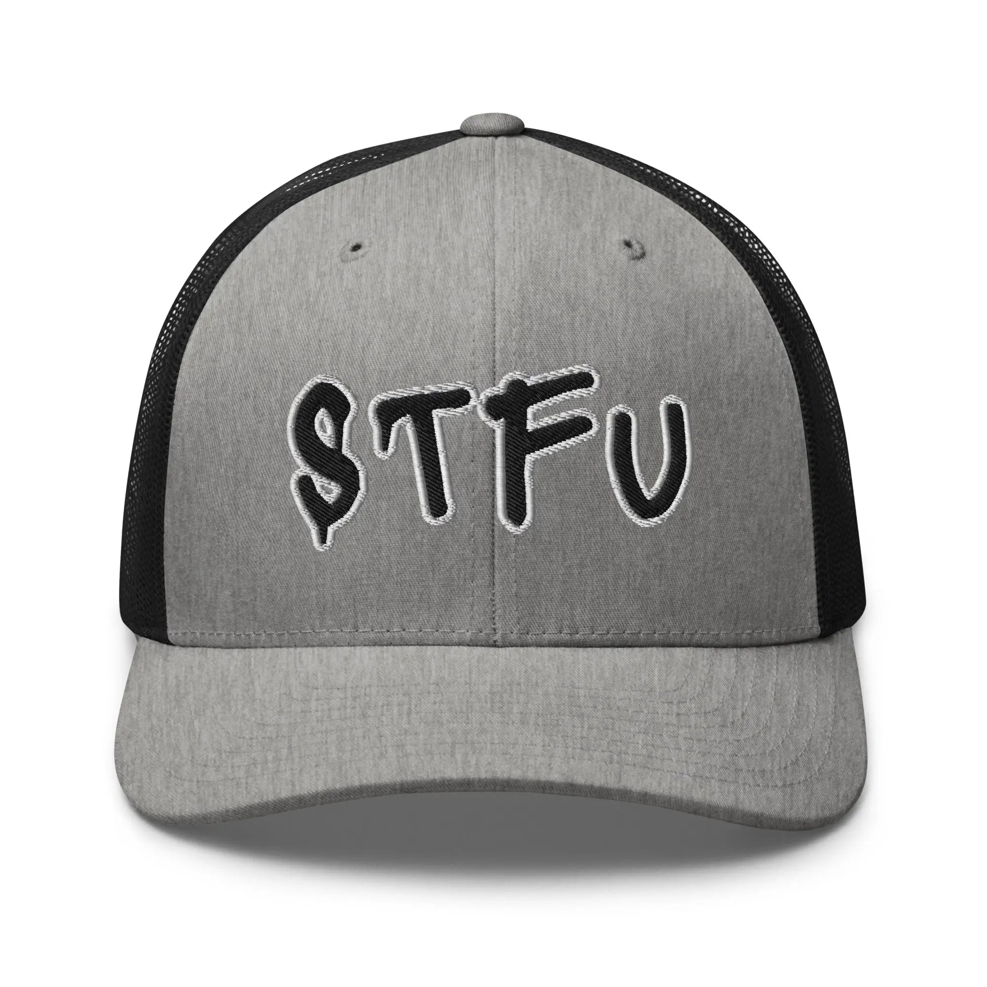 Hats Heather-Black Snapback Custom Trucker Hats STFU NSFW Cap for Men & Women Infidel Collective
