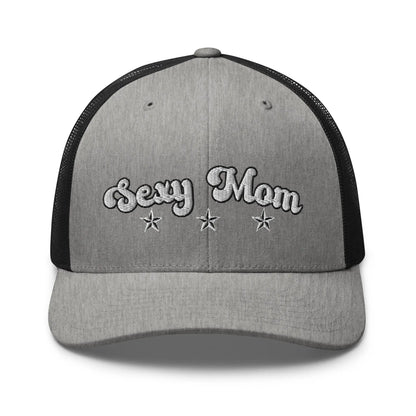Hats Heather-Black Snapback Custom Trucker Hats Sexy Mom Cap for Sexy Women Who Own It Infidel Collective
