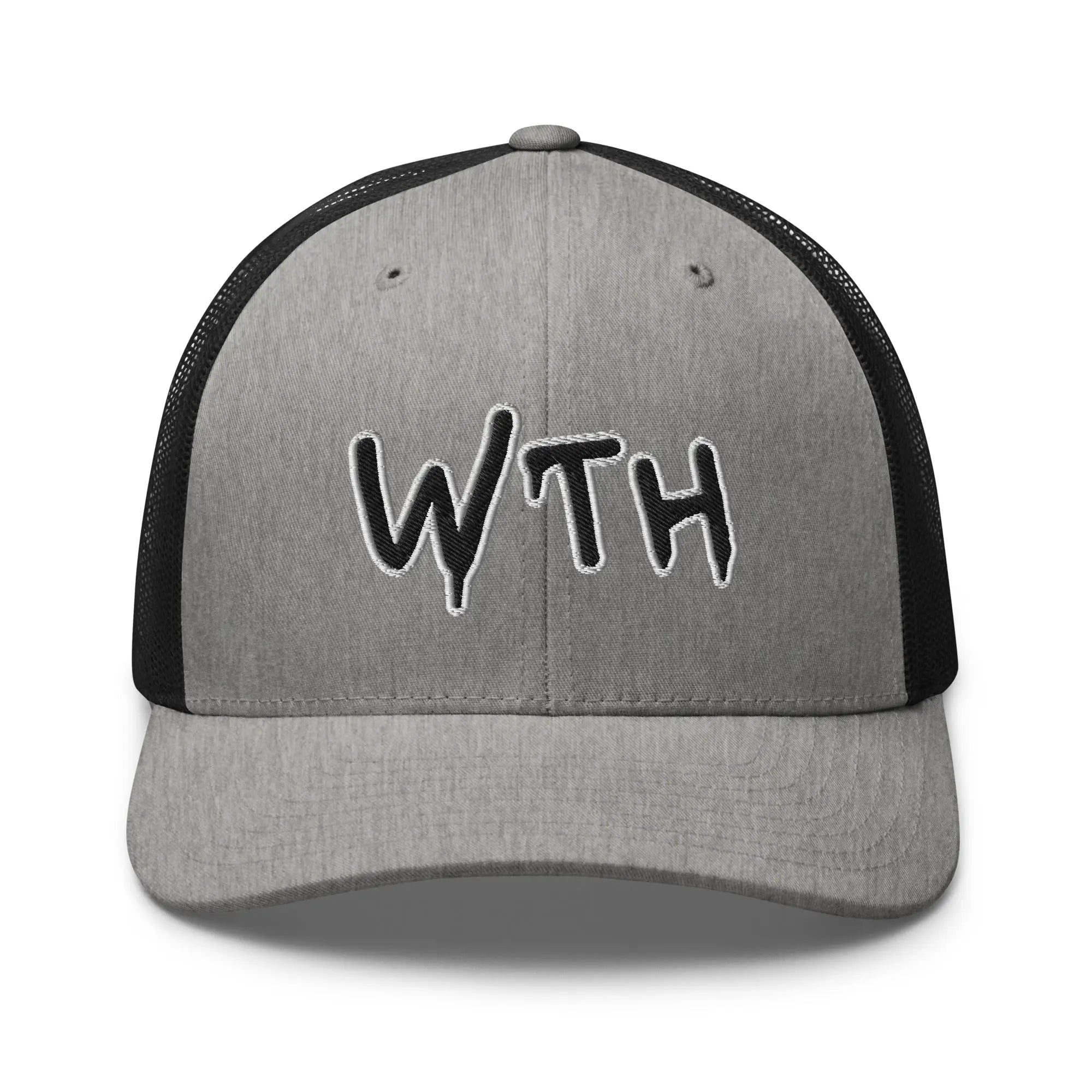 Hats Heather-Black Snapback Custom Trucker Hats WTH NSFW Cap for Men & Women Infidel Collective