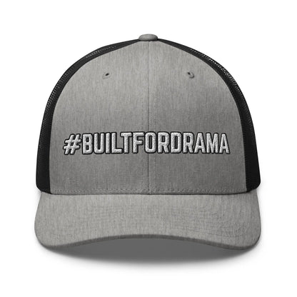 Hats Heather-Black Snapback Custom Trucker Hats #BUILTFORDRAMA Funny Cap for Men & Women Infidel Collective