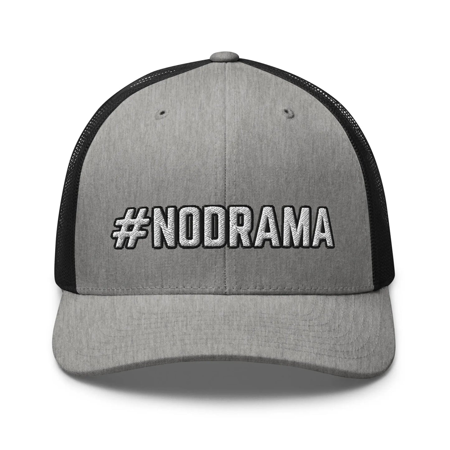 Hats Heather-Black Snapback Custom Trucker Hats #NODRAMA Funny Cap for Men & Women Infidel Collective