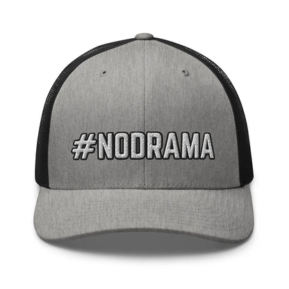 Hats Heather-Black Snapback Custom Trucker Hats #NODRAMA Funny Cap for Men & Women Infidel Collective