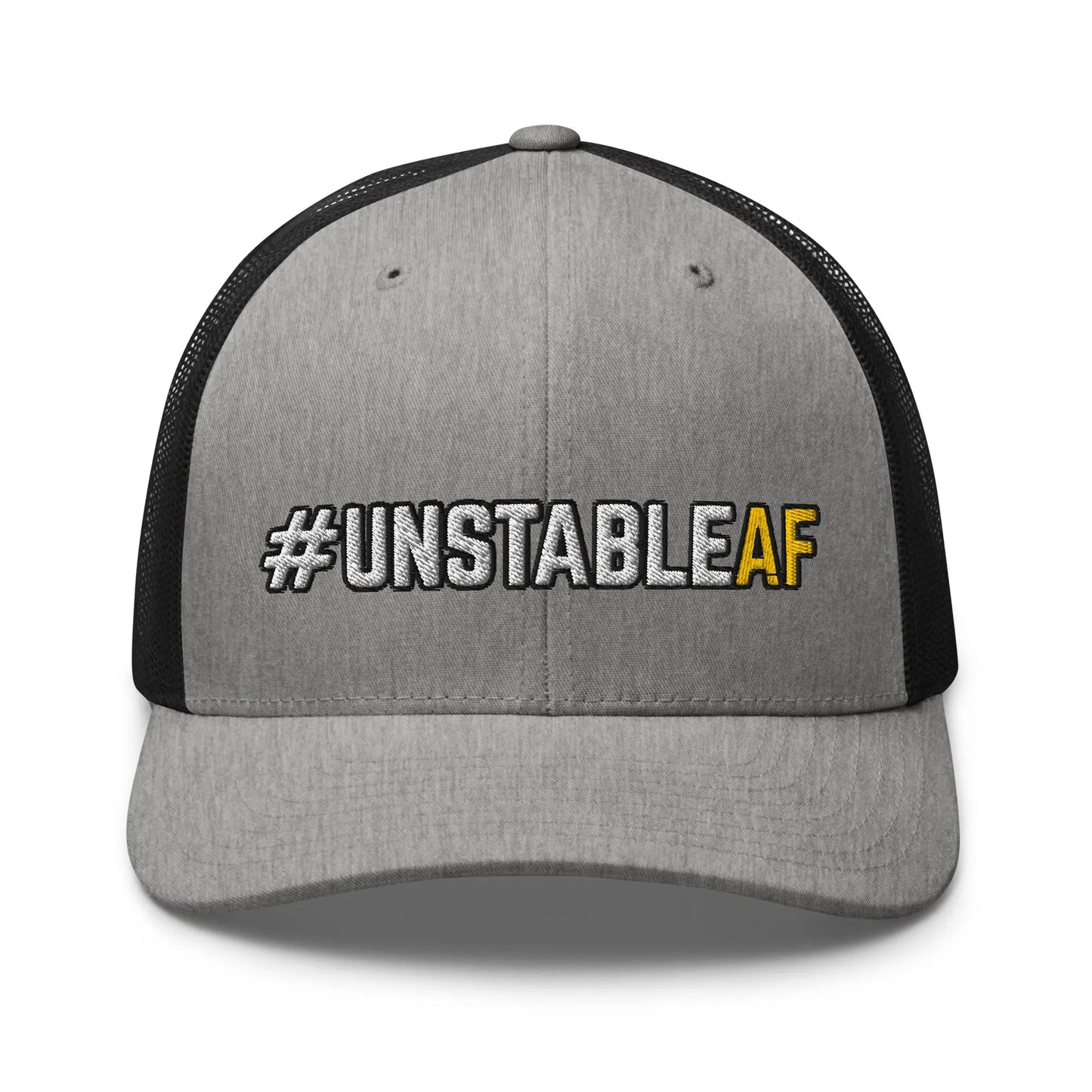 Hats Heather-Black Snapback Custom Trucker Hats #UNSTABLEAF Funny Mesh NSFW AF Hat Infidel Collective