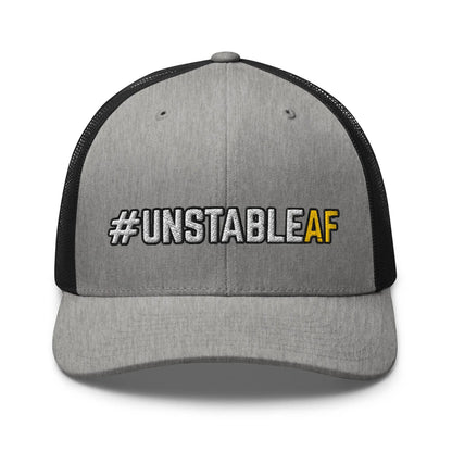 Hats Heather-Black Snapback Custom Trucker Hats #UNSTABLEAF Funny Mesh NSFW AF Hat Infidel Collective