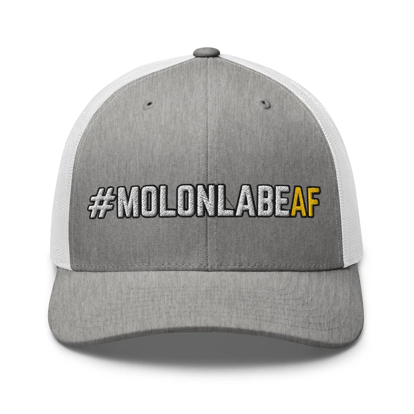 Hats Heather-Grey-White Snapback Custom Trucker Hats Badass #MOLONLABEAF 2A Cap for Men & Women Infidel Collective
