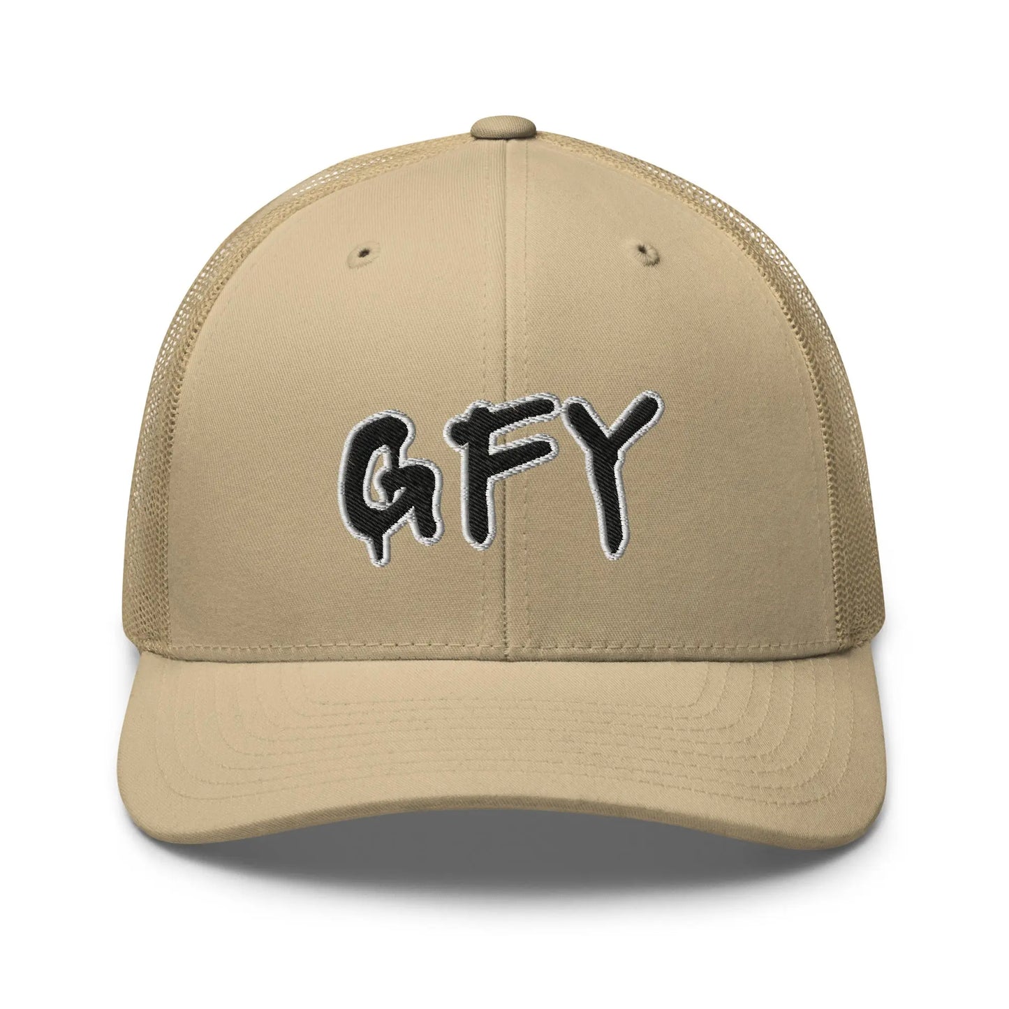 Hats Khaki Snapback Custom Trucker Hat Inappropriate NSFW GFY Cap for Men & Women Infidel Collective