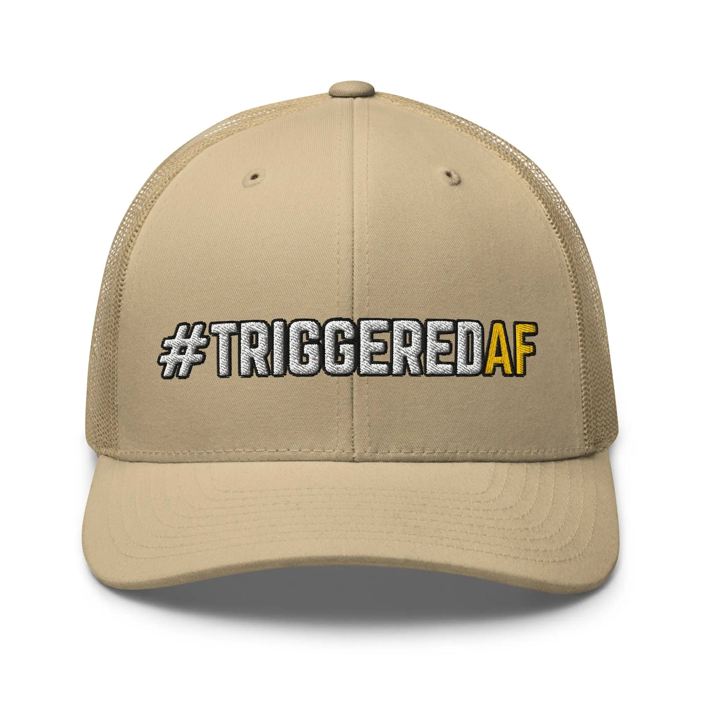 Hats Khaki Snapback Custom Trucker Hat NSFW #TRIGGEREDAF for Men & Women Funny AF Infidel Collective