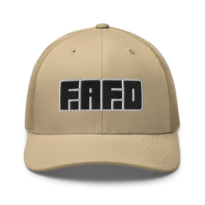 Hats Khaki Snapback Custom Trucker Hats Badass FAFO Grand Games NSFW Caps for Men & Women Infidel Collective