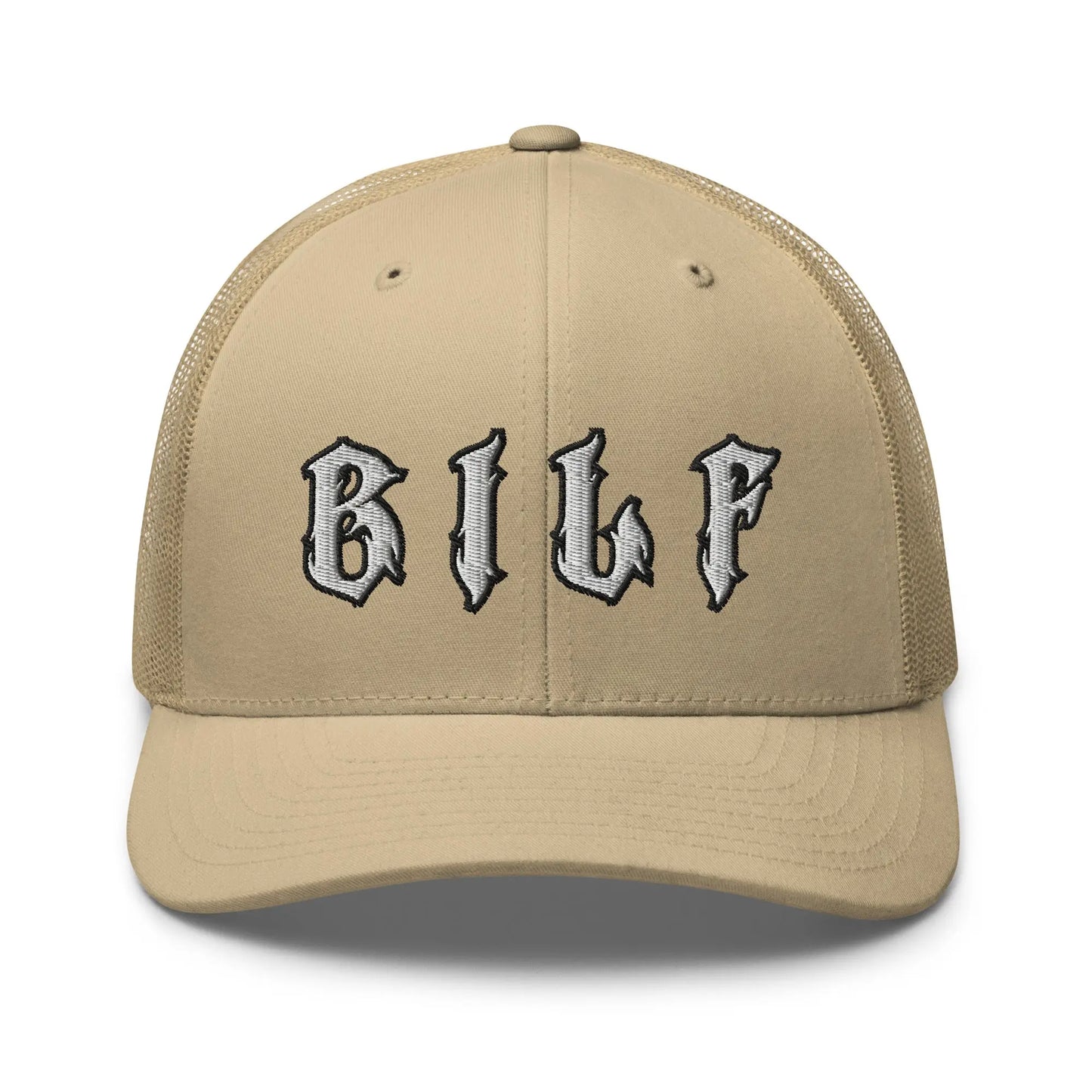 Hats Khaki Snapback Custom Trucker Hats Cool BILF Bikers Cap for Men & Women Infidel Collective