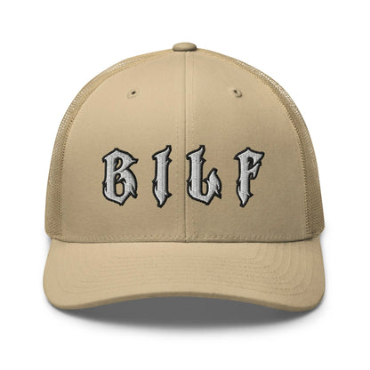 Hats Khaki Snapback Custom Trucker Hats Cool BILF Bikers Cap for Men & Women Infidel Collective