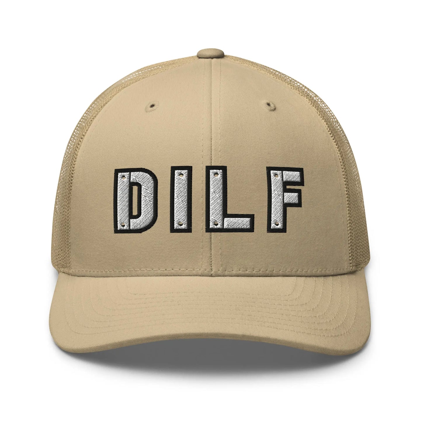 Hats Khaki Snapback Custom Trucker Hats DILF Cap – NSFW Patriotic for Men & Women Infidel Collective