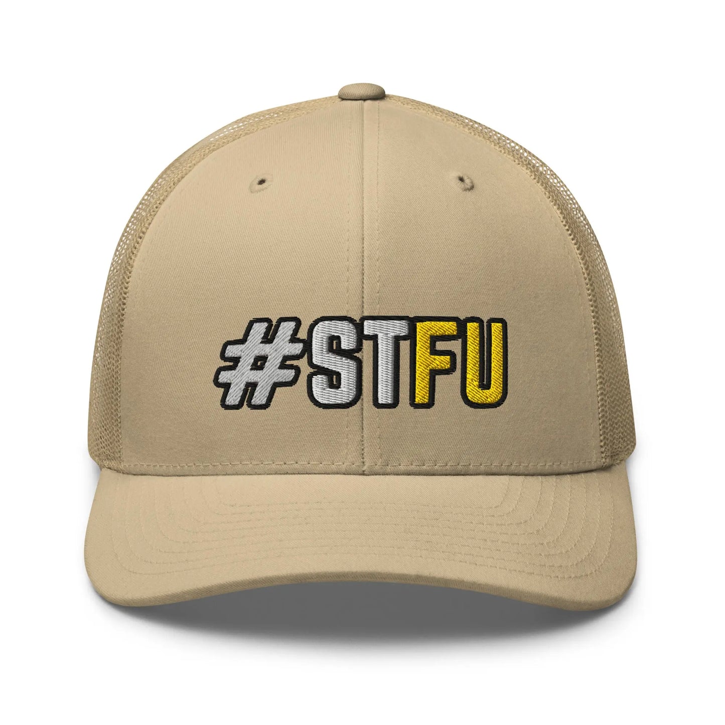 Hats Khaki Snapback Custom Trucker Hats Funny STFU NSFW Cap for Men & Women Infidel Collective