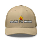 Hats Khaki Snapback Custom Trucker Hats MADE TO BURN Badass Cap for Men & Women Infidel Collective