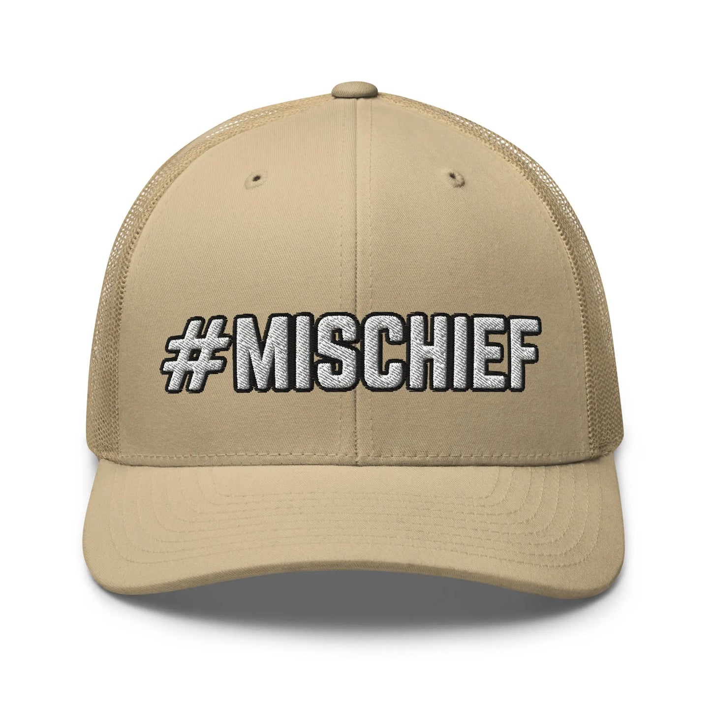 Hats Khaki Snapback Custom Trucker Hats MISCHIEF Funny Cap for Men & Women Infidel Collective