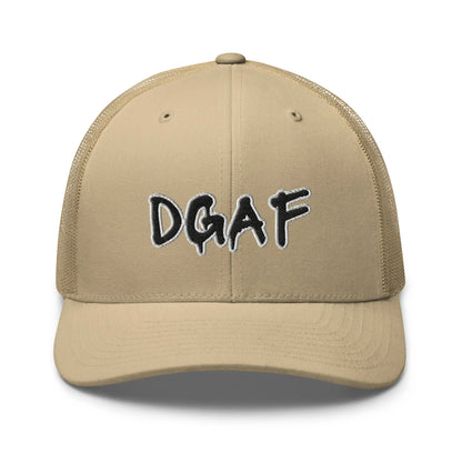 Hats Khaki Snapback Custom Trucker Hats NSFW DGAF Cap for Men & Women Infidel Collective