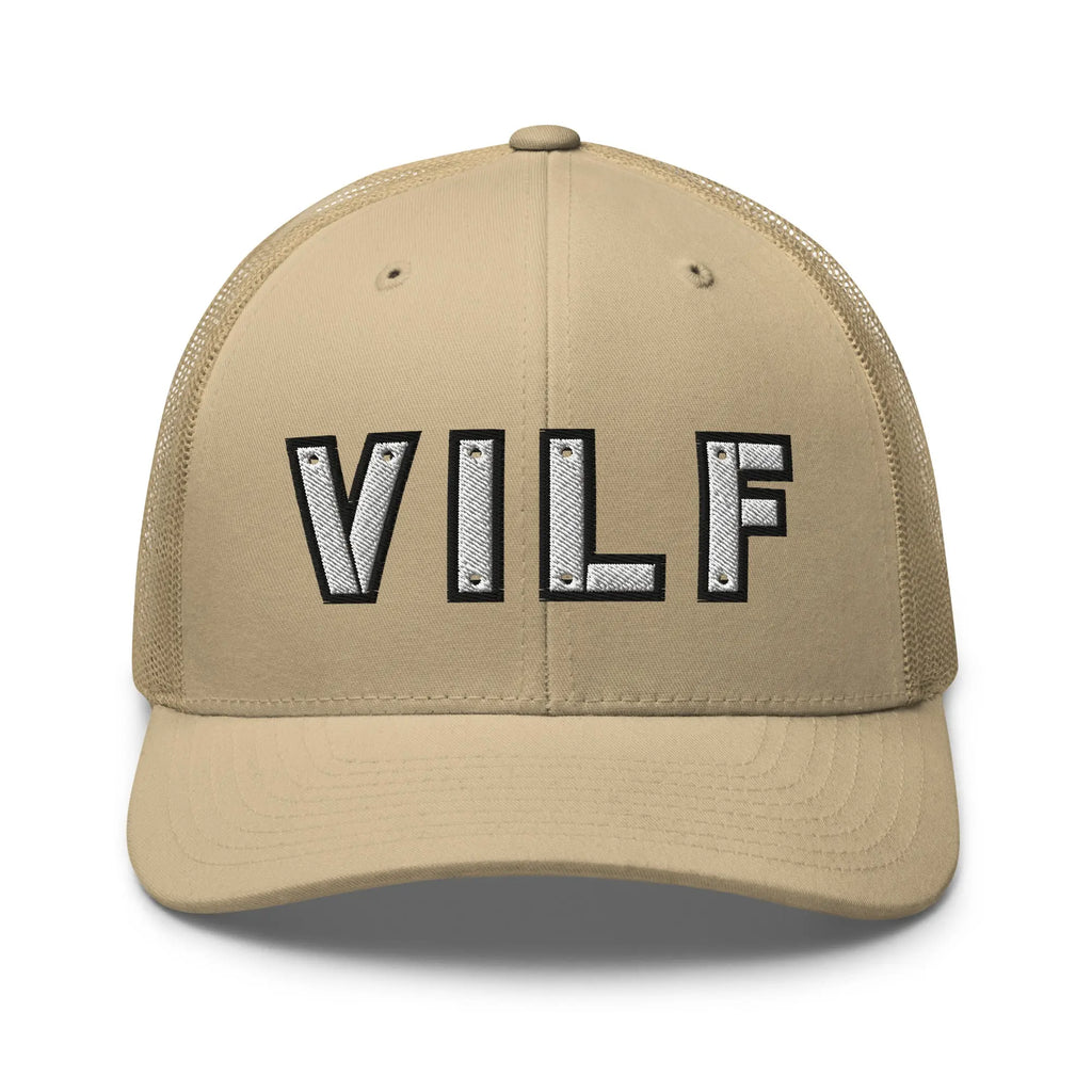 Hats Khaki Snapback Custom Trucker Hats NSFW VILF Funny Cap for Veteran's Infidel Collective
