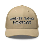 Hats Khaki Snapback Custom Trucker Hats NSFW Whiskey Tango Foxtrot Cap for Men & Women Infidel Collective