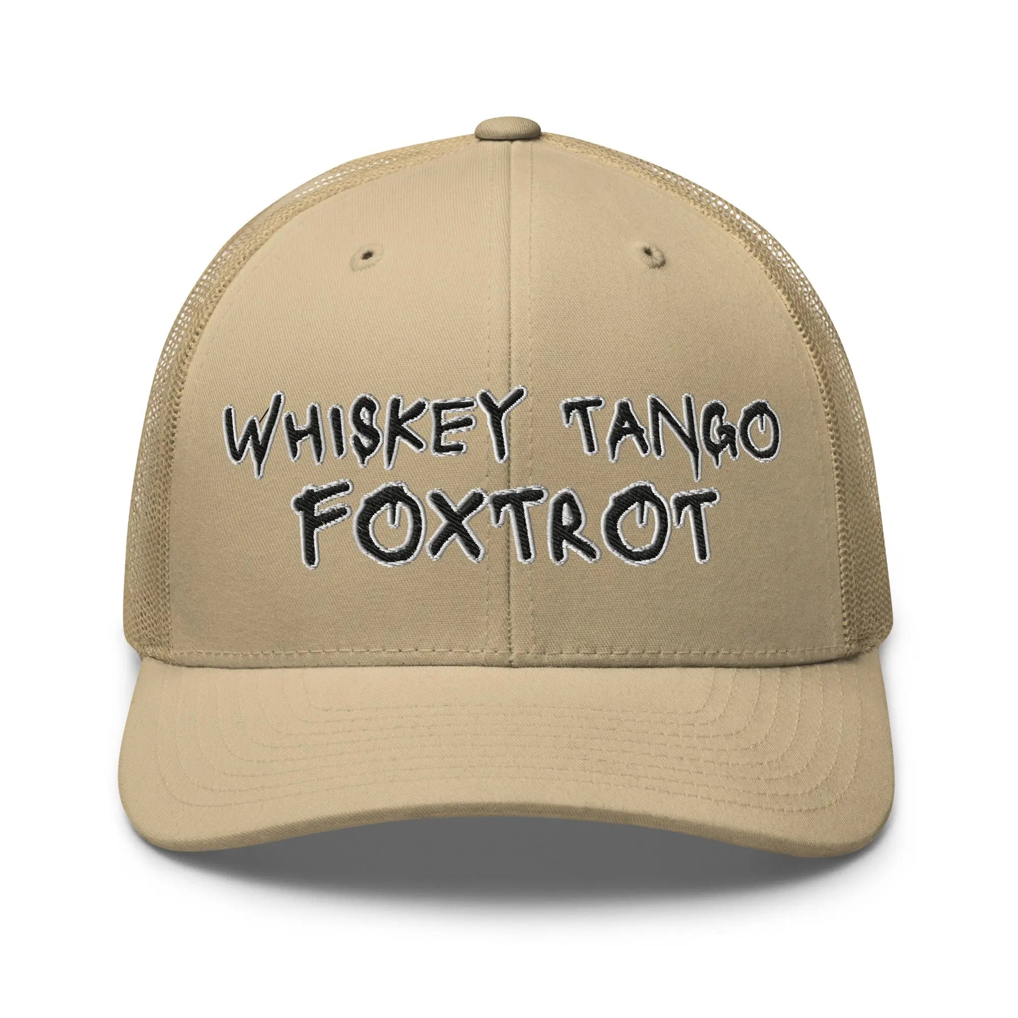 Hats Khaki Snapback Custom Trucker Hats NSFW Whiskey Tango Foxtrot Cap for Men & Women Infidel Collective