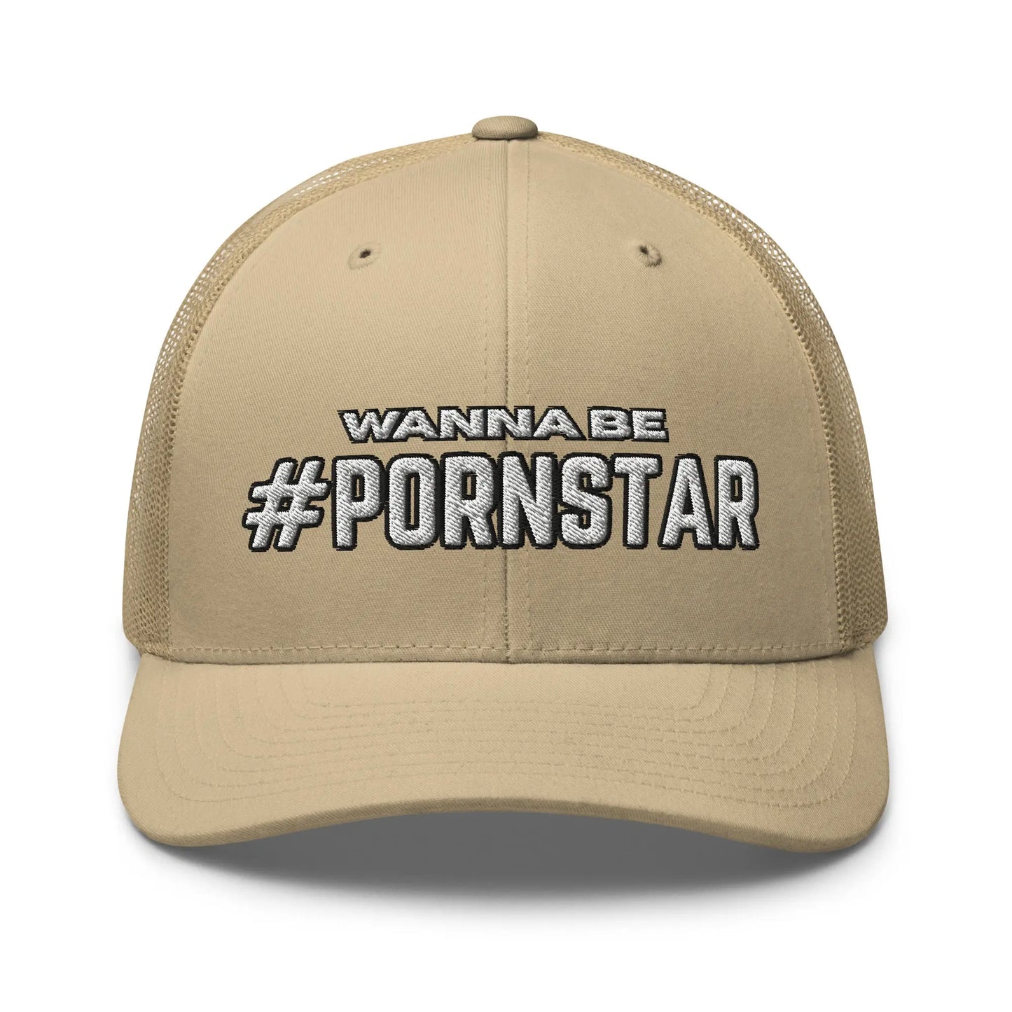Hats Khaki Snapback Custom Trucker Hats NSFW #PORNSTAR Wanna Be for Men & Women Infidel Collective