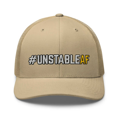 Hats Khaki Snapback Custom Trucker Hats #UNSTABLEAF Funny Mesh NSFW AF Hat Infidel Collective