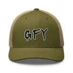Hats Moss-Khaki Snapback Custom Trucker Hat Inappropriate NSFW GFY Cap for Men & Women Infidel Collective