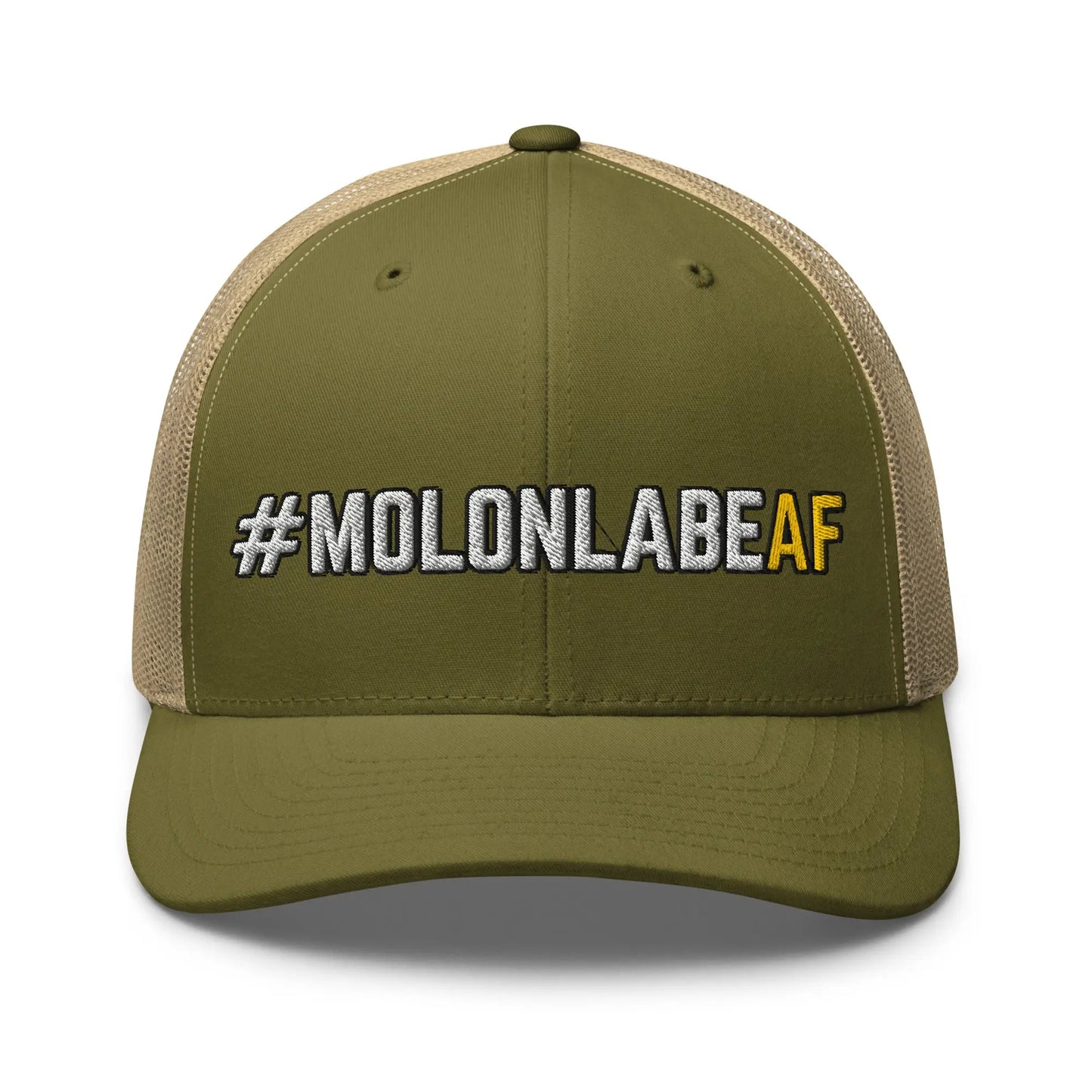 Hats Moss-Khaki Snapback Custom Trucker Hats Badass #MOLONLABEAF 2A Cap for Men & Women Infidel Collective